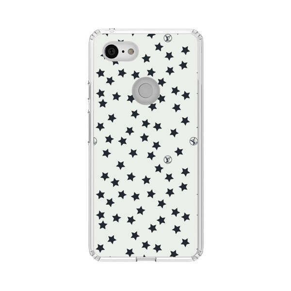 Minimalist Black Stars Pattern Google Pixel 3 XL Case