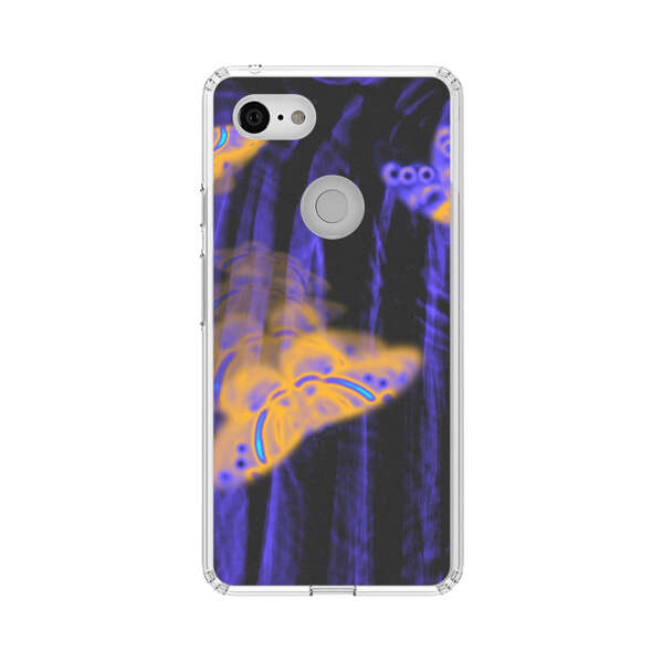 Neon Glowing Butterflies Google Pixel 3 XL Case