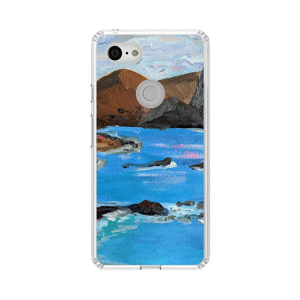 Rocky Coastline Ocean Painting Google Pixel 3 XL Case