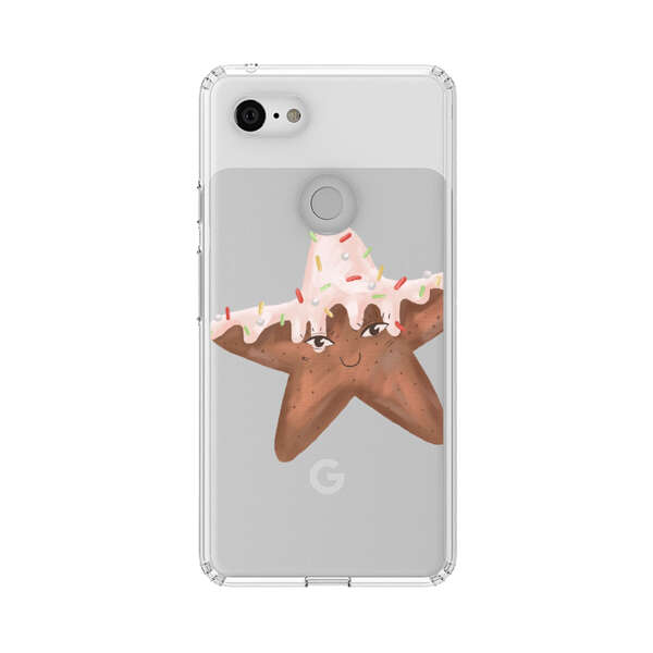 Smiling Gingerbread Star Cookie Google Pixel 3 XL Case