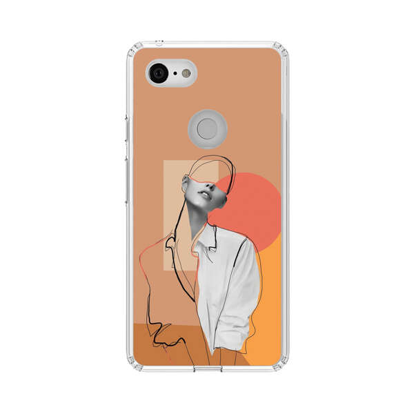 Stylish Abstract Portrait Art Google Pixel 3 XL Case