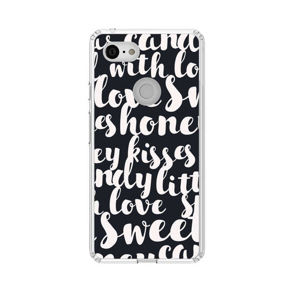 Sweet Honey Kisses Love Sugar Candy Pattern Google Pixel 3 XL Case