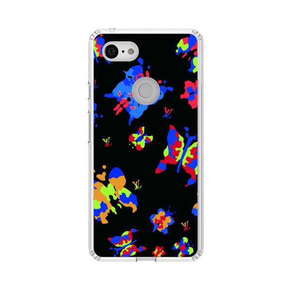 Vibrant Abstract Butterflies and Floral Splashes Google Pixel 3 XL Case