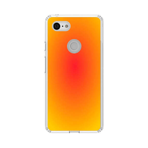 Vibrant Red Focal Point with Yellow Gradient Background Google Pixel 3 XL Case