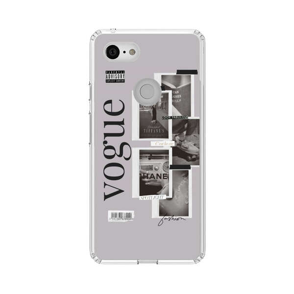 Vogue Fashion Collage Minimalist Google Pixel 3 XL Case