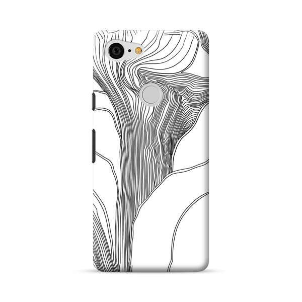 Abstract Line Art Design Google Pixel 3 XL Hard Case
