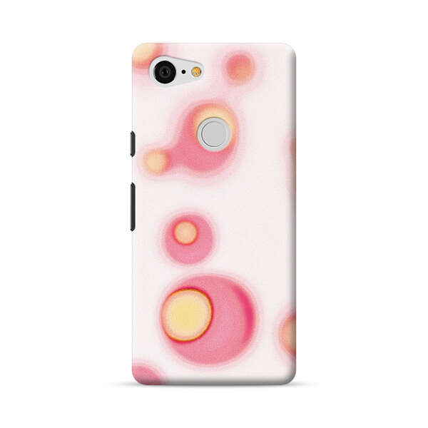 Abstract Pink and Yellow Blobs Google Pixel 3 XL Hard Case