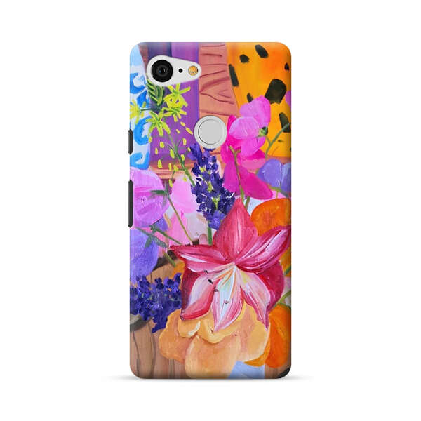 Bright Vibrant Floral Still Life Google Pixel 3 XL Hard Case