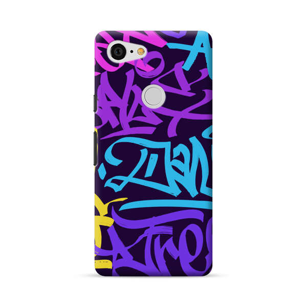 Colorful Graffiti Pattern Google Pixel 3 XL Hard Case