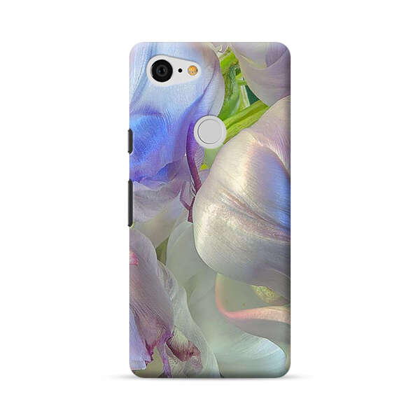 Delicate Pastel Flower Petals Close Up Google Pixel 3 XL Hard Case