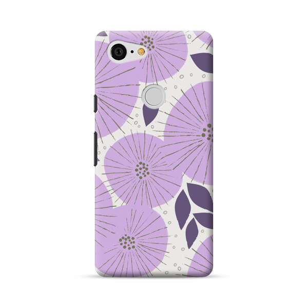 Lavender Flower Pattern Google Pixel 3 XL Hard Case