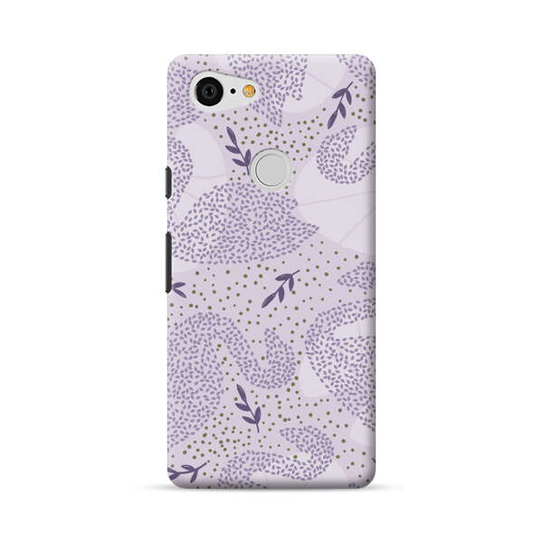 Lavender Swan Pattern Google Pixel 3 XL Hard Case