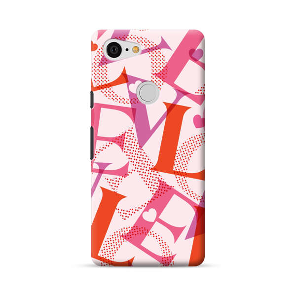 Love Colorful Letters Pattern Google Pixel 3 XL Hard Case