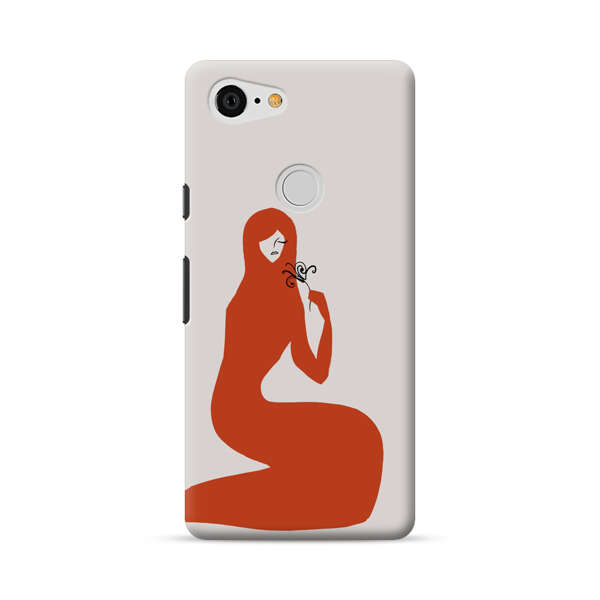Minimalist Abstract Woman Silhouette Google Pixel 3 XL Hard Case