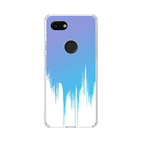 Abstract Blue and Purple Dripping Paint Google Pixel 3a Case
