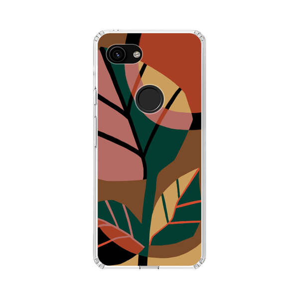 Abstract Geometric Leaves Design Google Pixel 3a Case