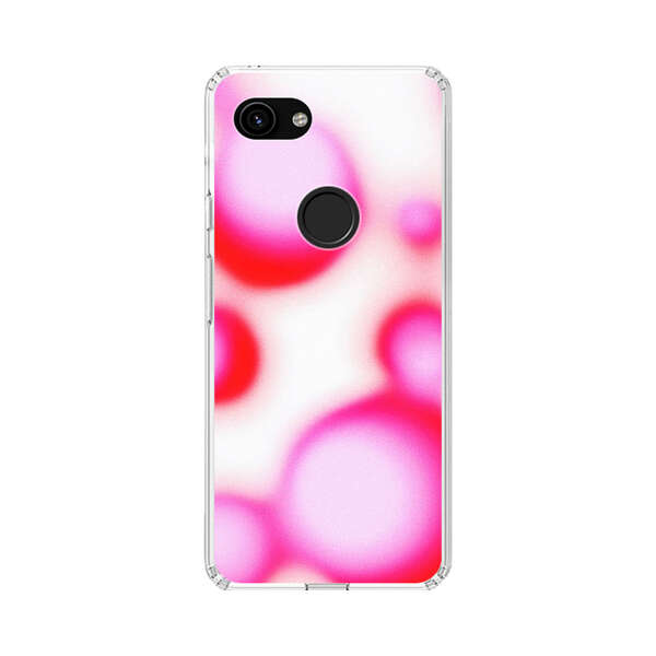 Abstract Pink and Red Blurry Circles Google Pixel 3a Case