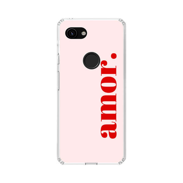 Amor Love Bold Red Text Google Pixel 3a Case