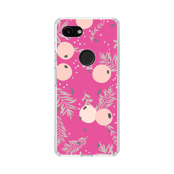 Berries Floral Pattern Pink Background Google Pixel 3a Case