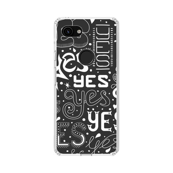 Bold Playful Typography Yes Pattern Google Pixel 3a Case