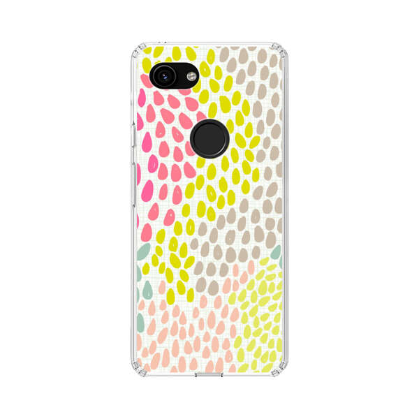 Colorful Abstract Teardrop Pattern Google Pixel 3a Case