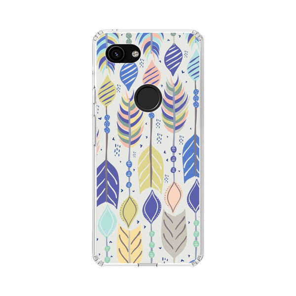 Colorful Feathers Pattern Pastel Google Pixel 3a Case