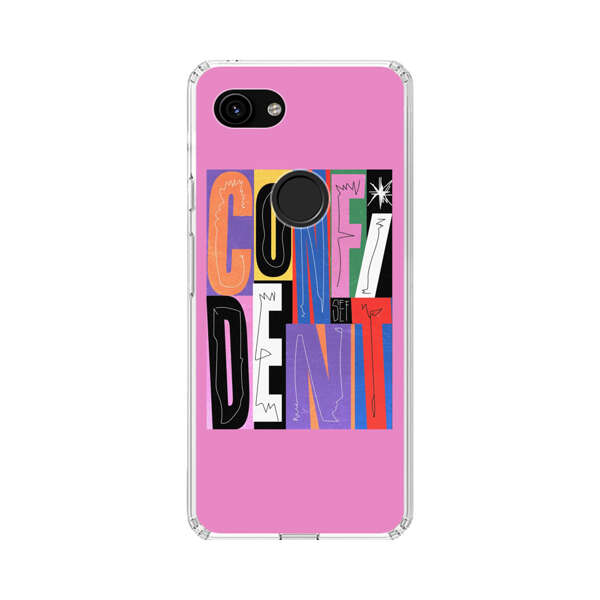 Confident Bold Colorful Typography Google Pixel 3a Case