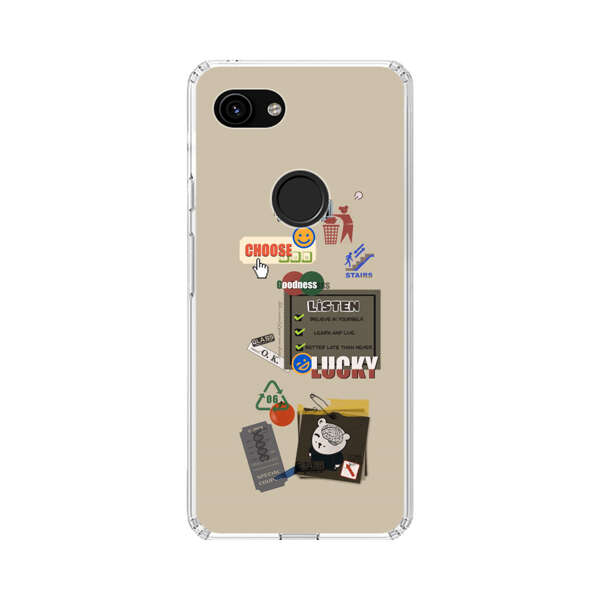 Creative Collage of Motivational Elements Google Pixel 3a Case