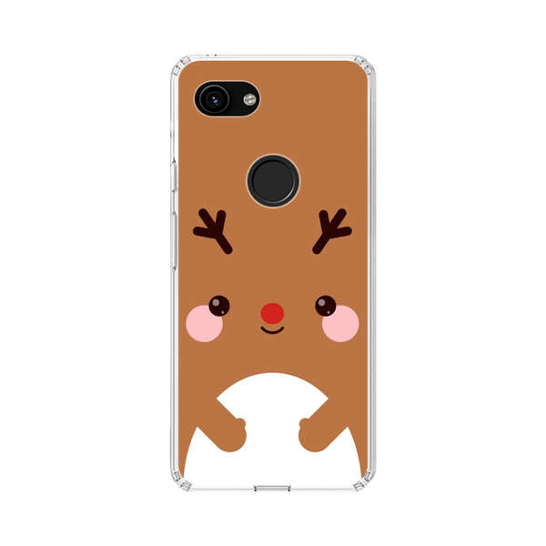Cute Minimalist Reindeer Cartoon Google Pixel 3a Case
