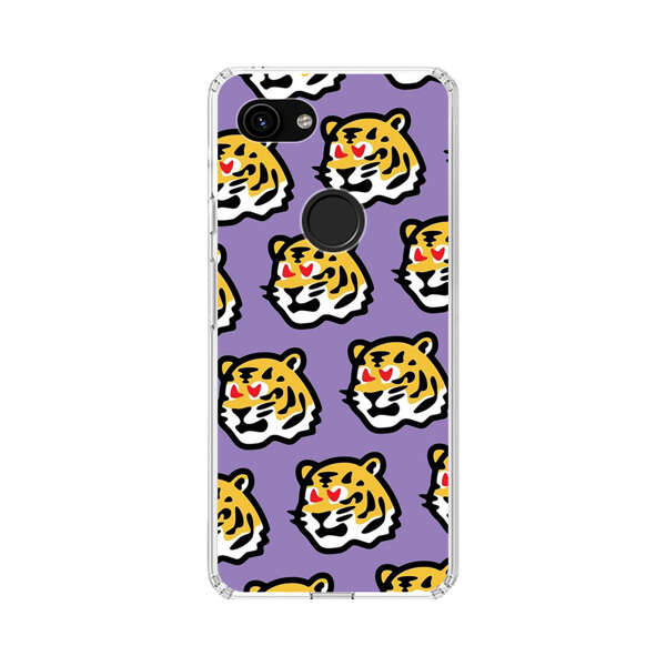 Cute Tiger with Heart Eyes Pattern Google Pixel 3a Case