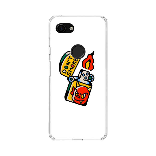 Don't Smoke Vintage Lighter with Devil Face Google Pixel 3a Case