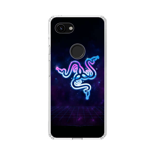 Glowing Neon Triple Snake Google Pixel 3a Case