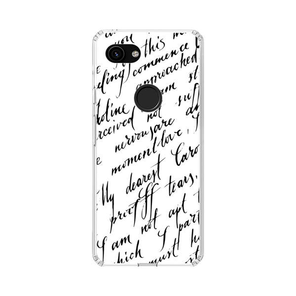 Handwritten Calligraphy Google Pixel 3a Case