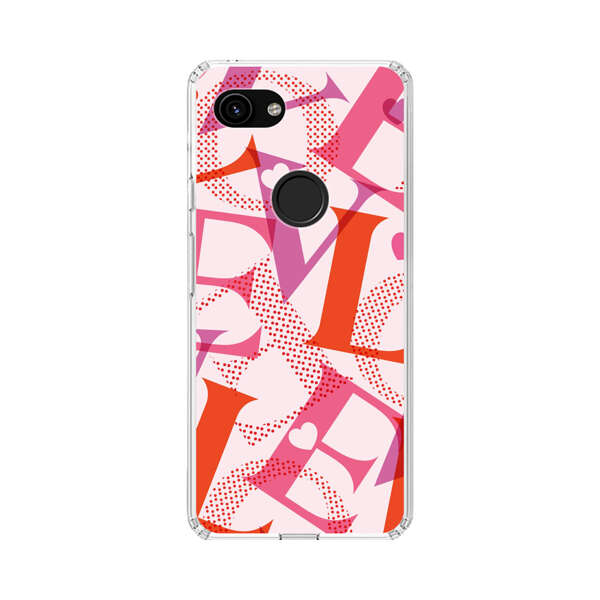 Love Colorful Letters Pattern Google Pixel 3a Case