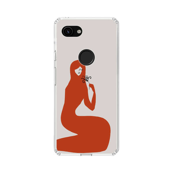 Minimalist Abstract Woman Silhouette Google Pixel 3a Case