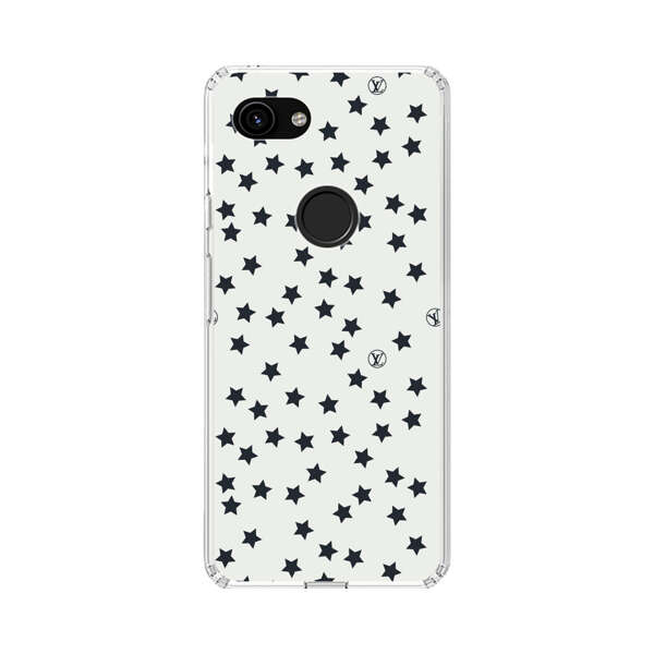 Minimalist Black Stars Pattern Google Pixel 3a Case