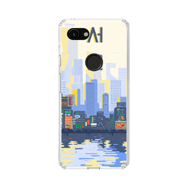 Modern City Skyline Reflection Google Pixel 3a Case