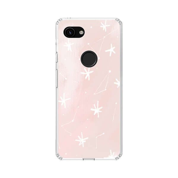 Pink Stars and Constellation Pattern Google Pixel 3a Case