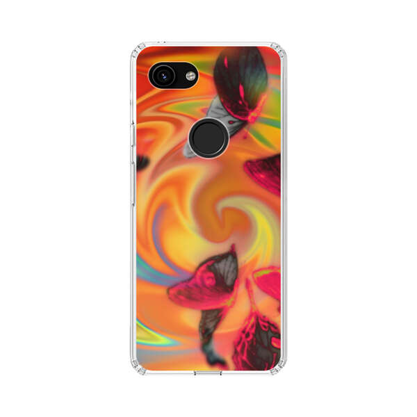 Psychedelic Butterflies Swirl Google Pixel 3a Case