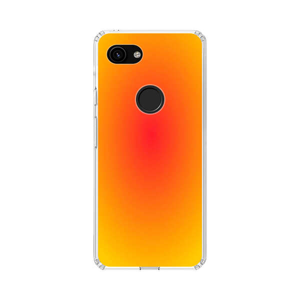 Vibrant Red Focal Point with Yellow Gradient Background Google Pixel 3a Case