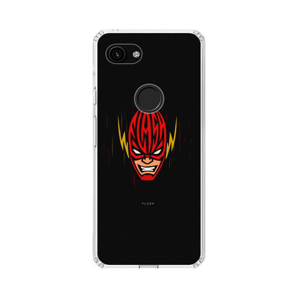 Vibrant Superhero Face with Lightning Bolts Google Pixel 3a Case