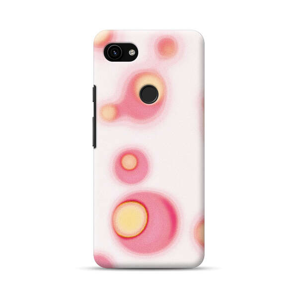 Abstract Pink and Yellow Blobs Google Pixel 3a Hard Case