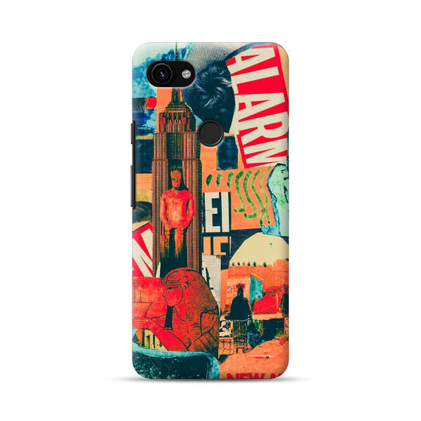 Artistic Urban Collage Google Pixel 3a Hard Case