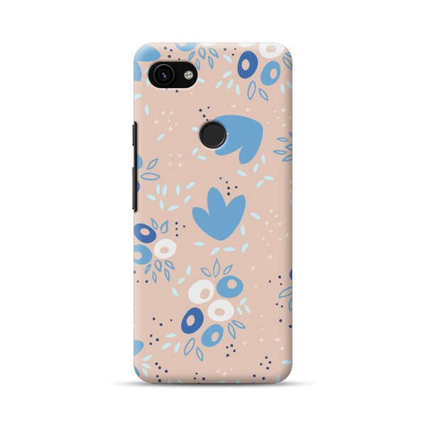 Blue Floral Pattern Google Pixel 3a Hard Case