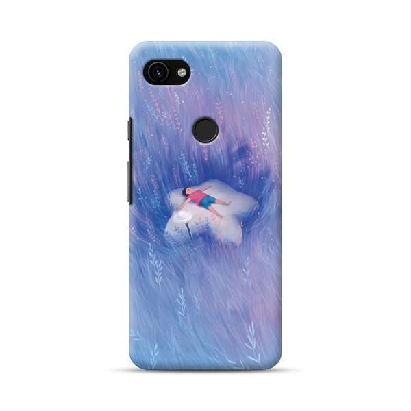 Child Relaxing in Dreamy Field Google Pixel 3a Hard Case