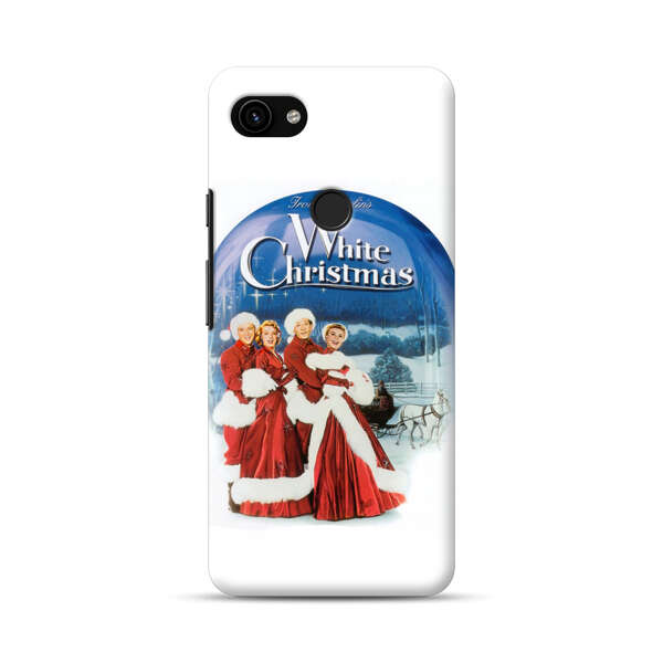 Classic White Christmas Scene Google Pixel 3a Hard Case