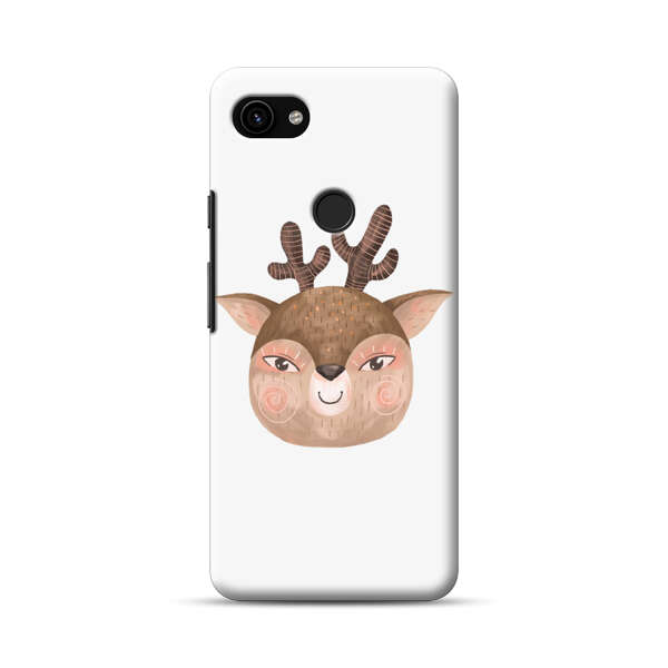 Cute Cartoon Deer Face Google Pixel 3a Hard Case
