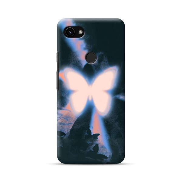 Glowing White Butterfly Google Pixel 3a Hard Case
