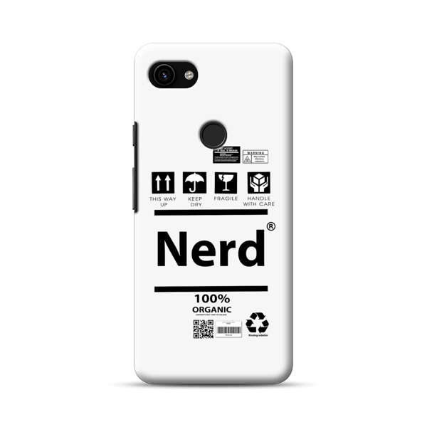 Minimalist Nerd Shipping Icons Design Google Pixel 3a Hard Case