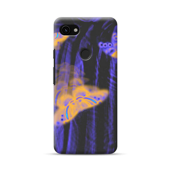 Neon Glowing Butterflies Google Pixel 3a Hard Case